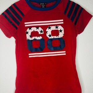 Love short sleeve shirt